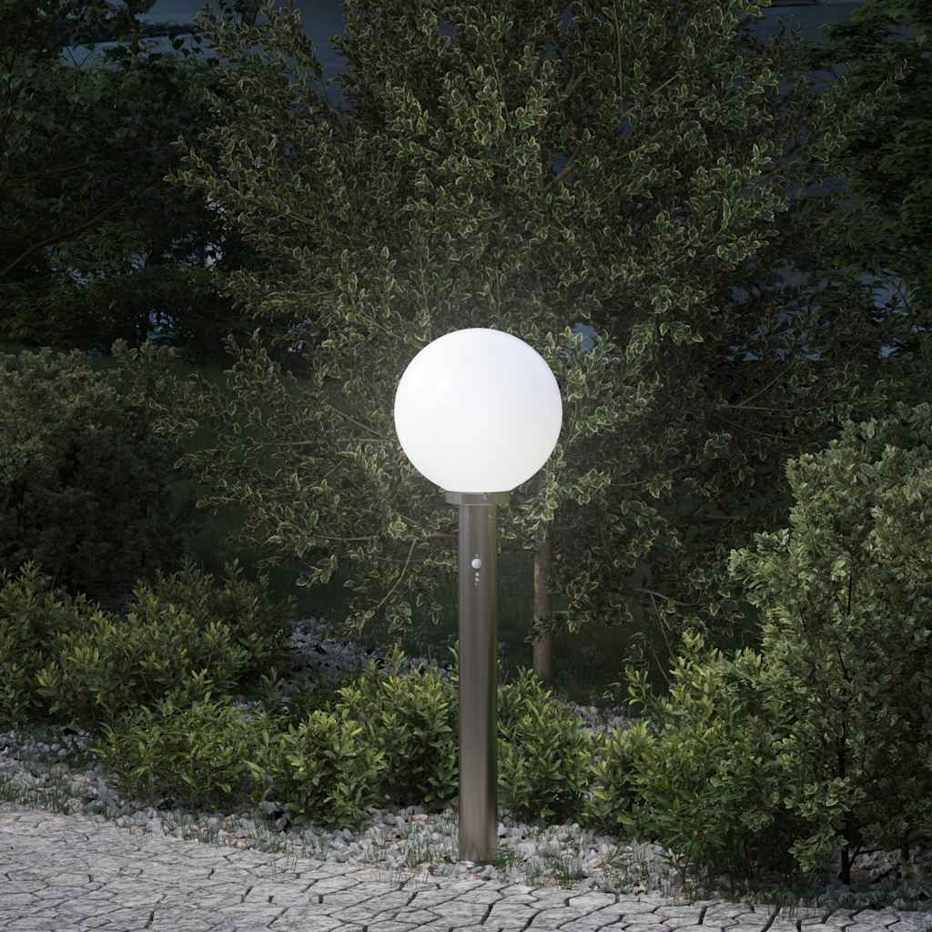 Pollerleuchte Mit Sensor 80 Cm Edelstahl Ip44