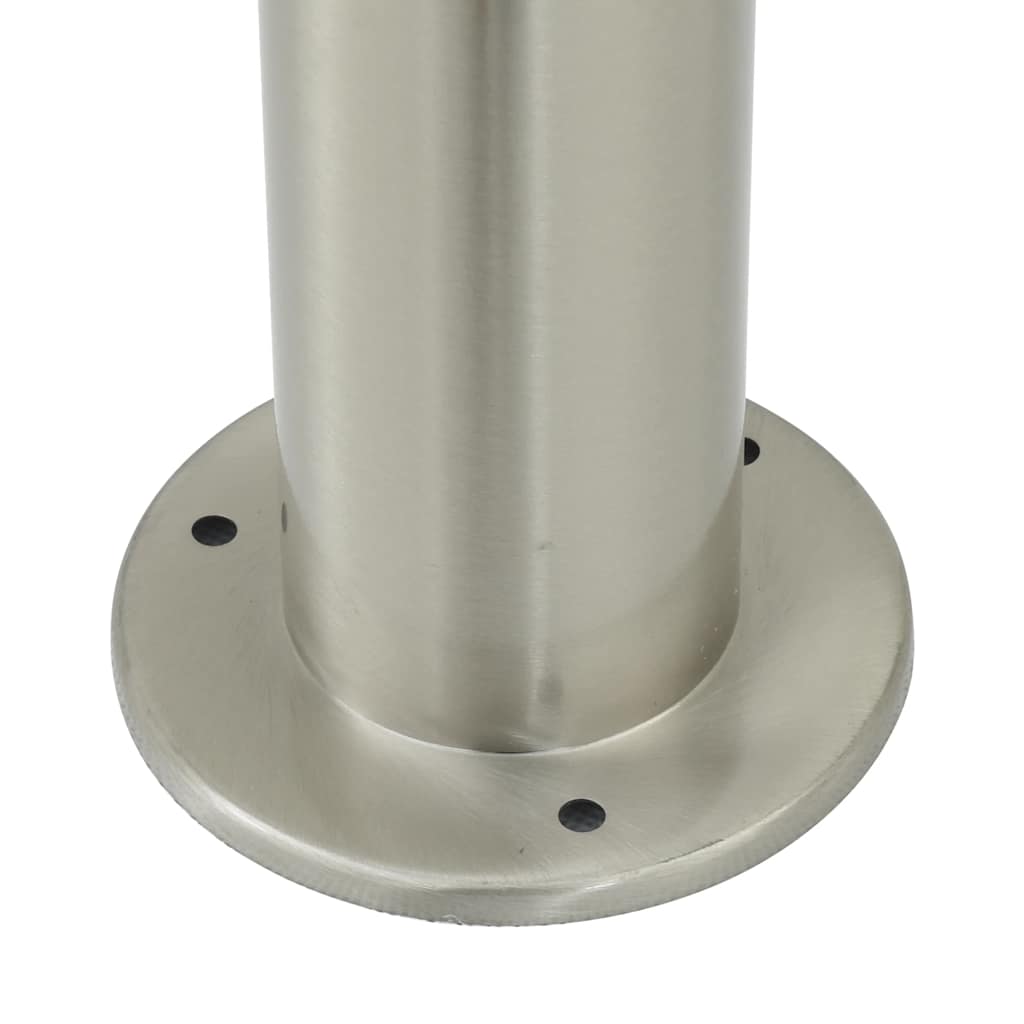 Pollerleuchten Mit Sensor&Steckdose 3 Stk. 120 Cm Edelstahl Ip44
