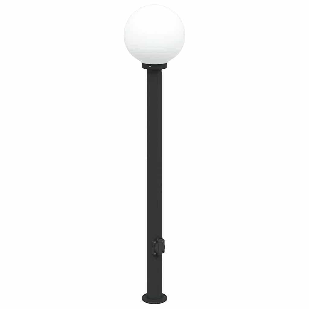 Pollerleuchte Mit Auslass 120 Cm Schwarz Ip44