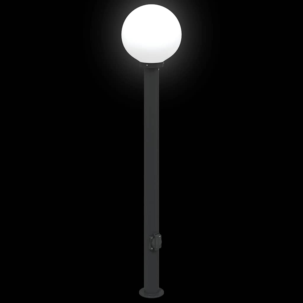 Pollerleuchte Mit Auslass 120 Cm Schwarz Ip44