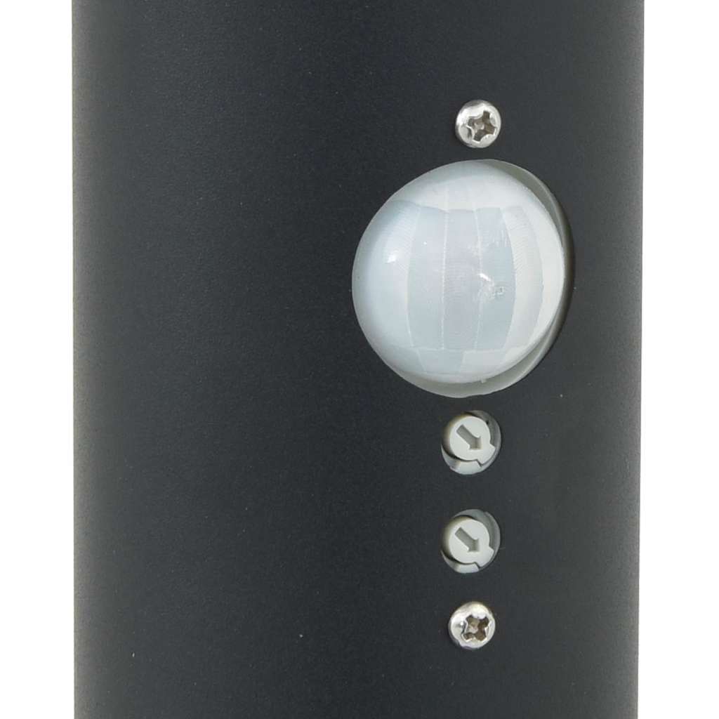 Pollerleuchte Mit Sensor Und Steckdose 120 Cm Schwarz Ip44
