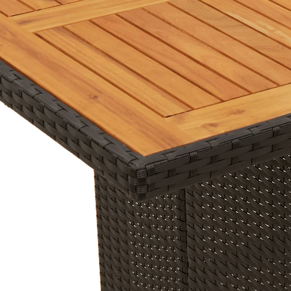 9-Tlg. Garten-Essgruppe Mit Kissen Poly Rattan