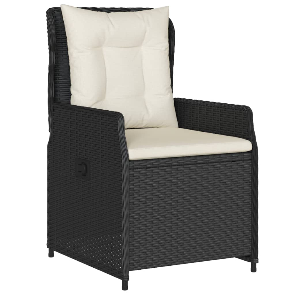 5-Tlg. Garten-Essgruppe Mit Kissen Poly Rattan