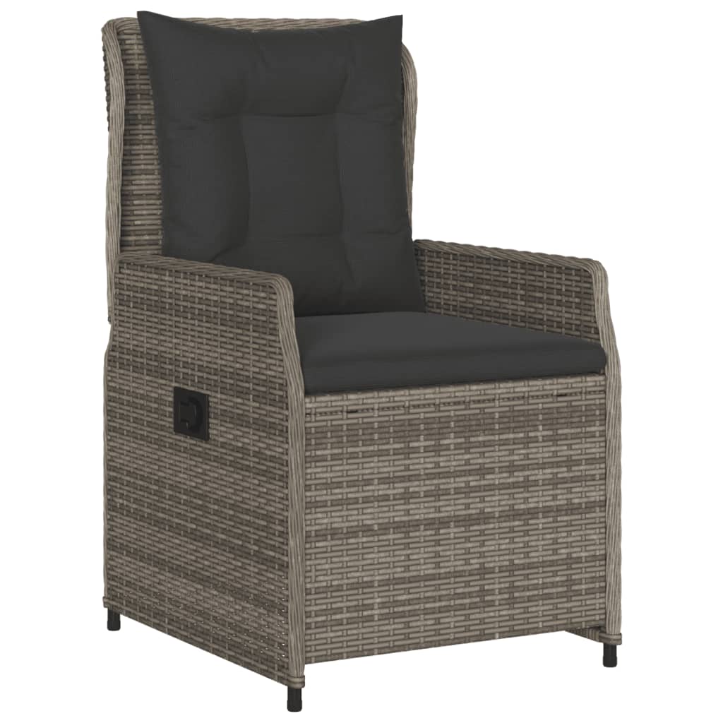 9-Tlg. Garten-Essgruppe Mit Kissen Poly Rattan