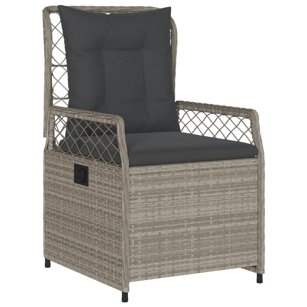 5-Tlg. Garten-Essgruppe Mit Kissen Poly Rattan