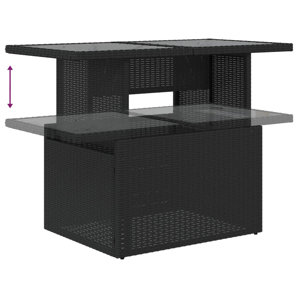 6-Teiliges Gartensofa-Set Mit Kissen, Es Polyrattan