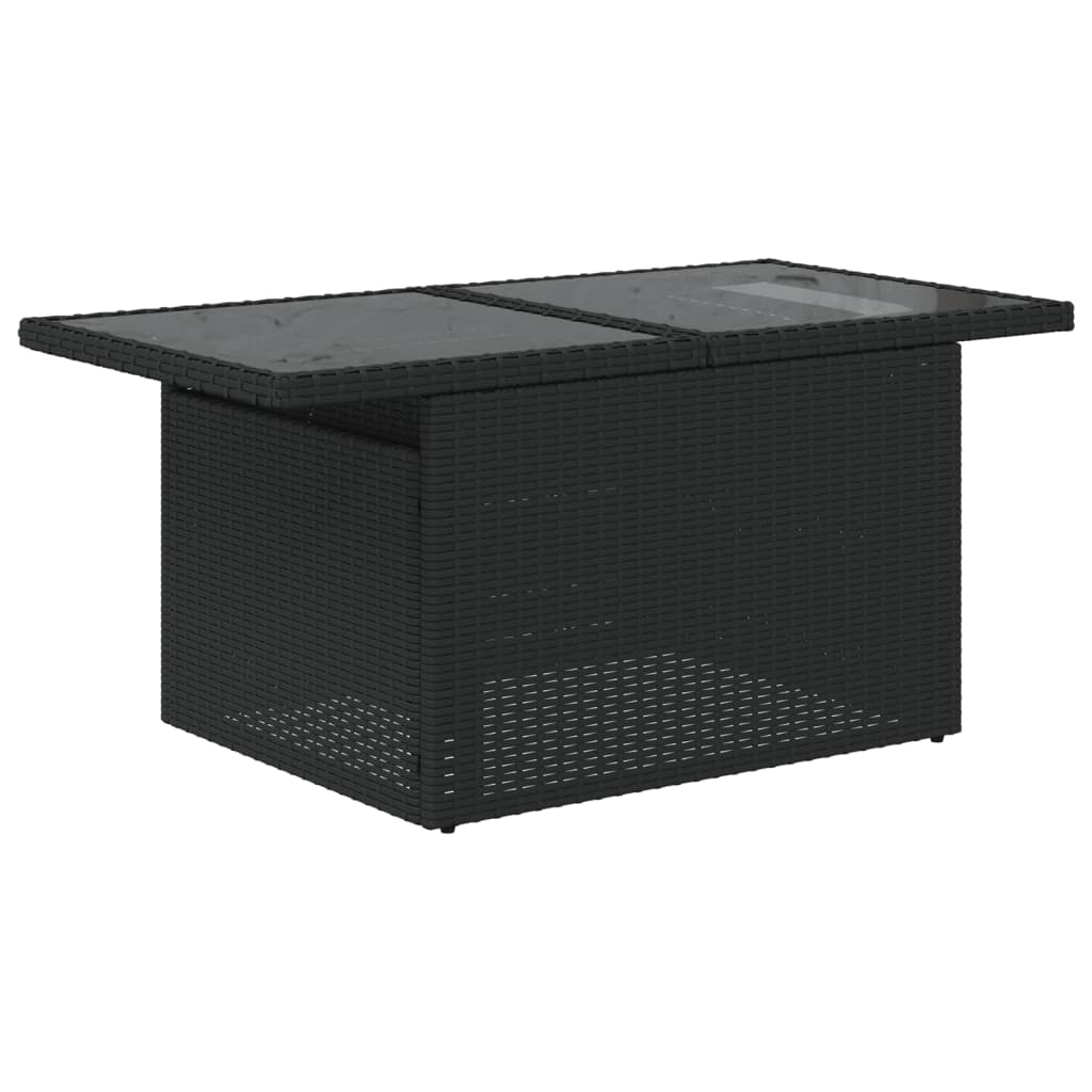 7-Teiliges Gartensofa-Set Mit Kissen, Es Polyrattan