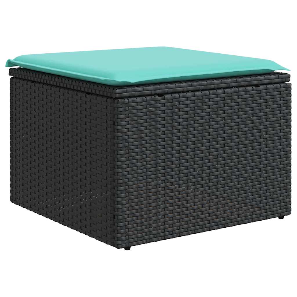 8-Teiliges Gartensofa-Set Mit Kissen, Es Polyrattan