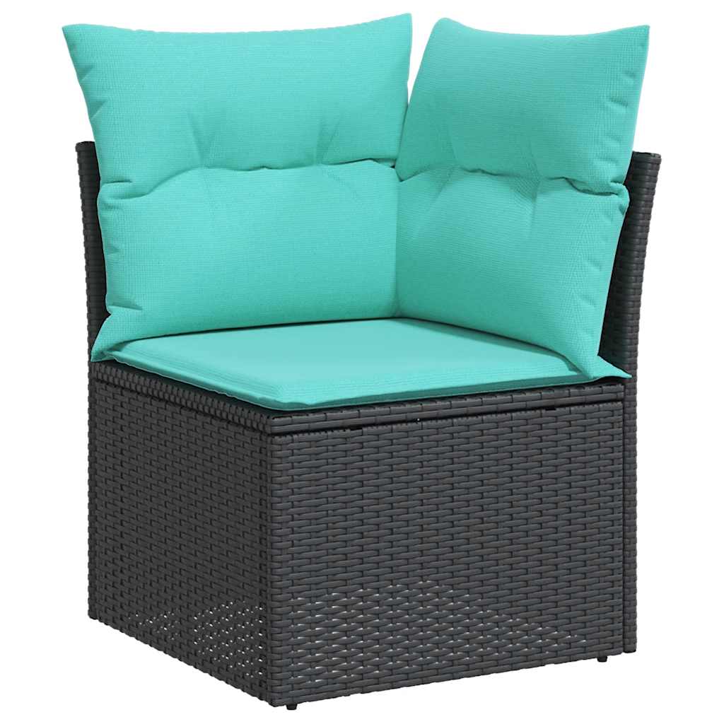 8-Teiliges Gartensofa-Set Mit Kissen, Es Polyrattan