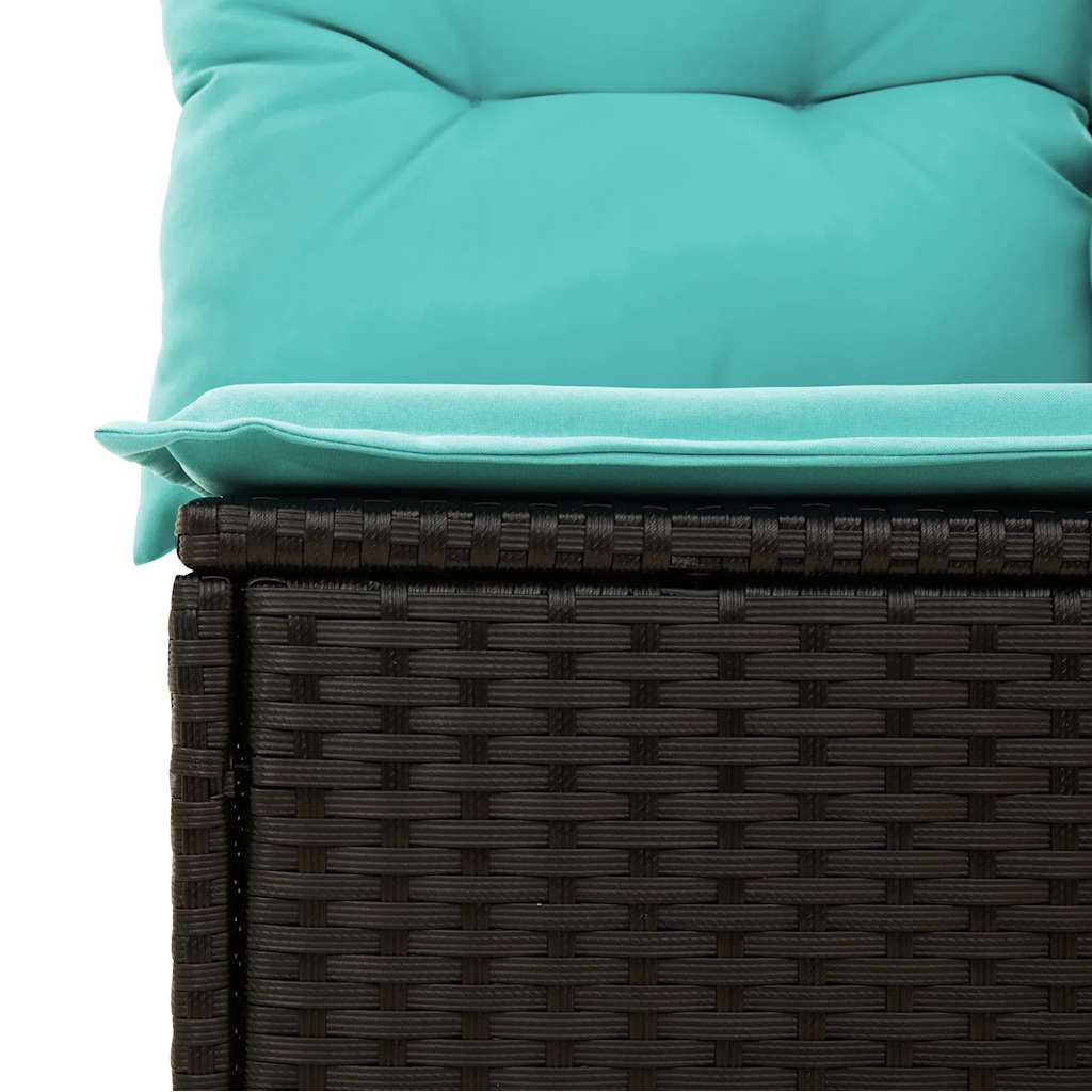 9-Teiliges Gartensofa-Set Mit Kissen, Es Polyrattan
