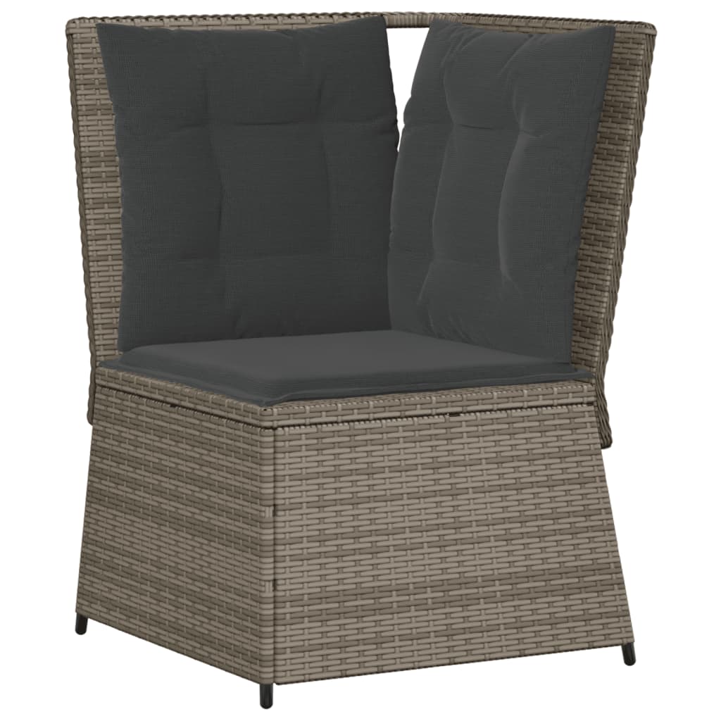 6-Tlg. Garten-Lounge-Set Mit Kissen Poly Rattan
