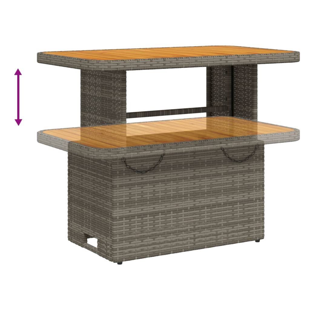 6-Tlg. Garten-Lounge-Set Mit Kissen Poly Rattan