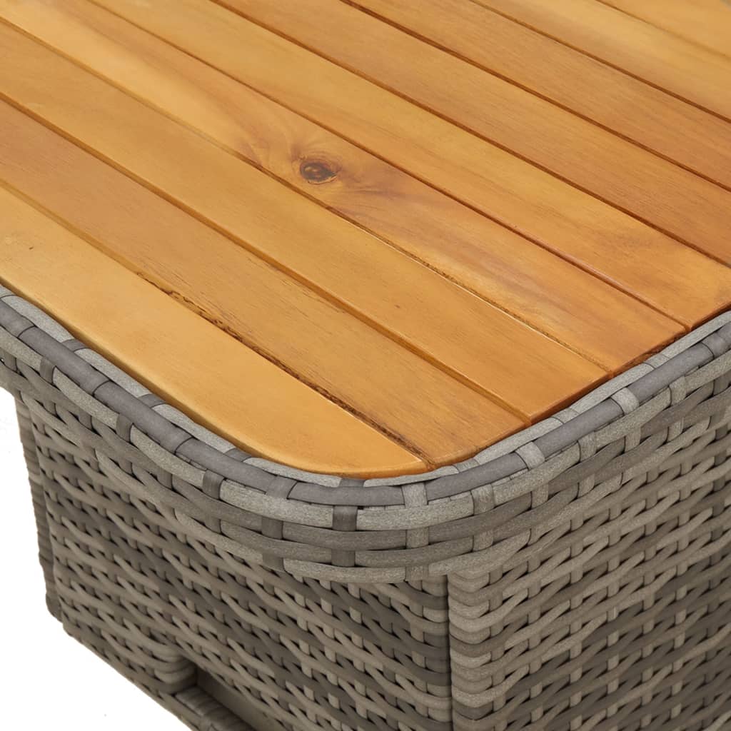 6-Tlg. Garten-Lounge-Set Mit Kissen Poly Rattan