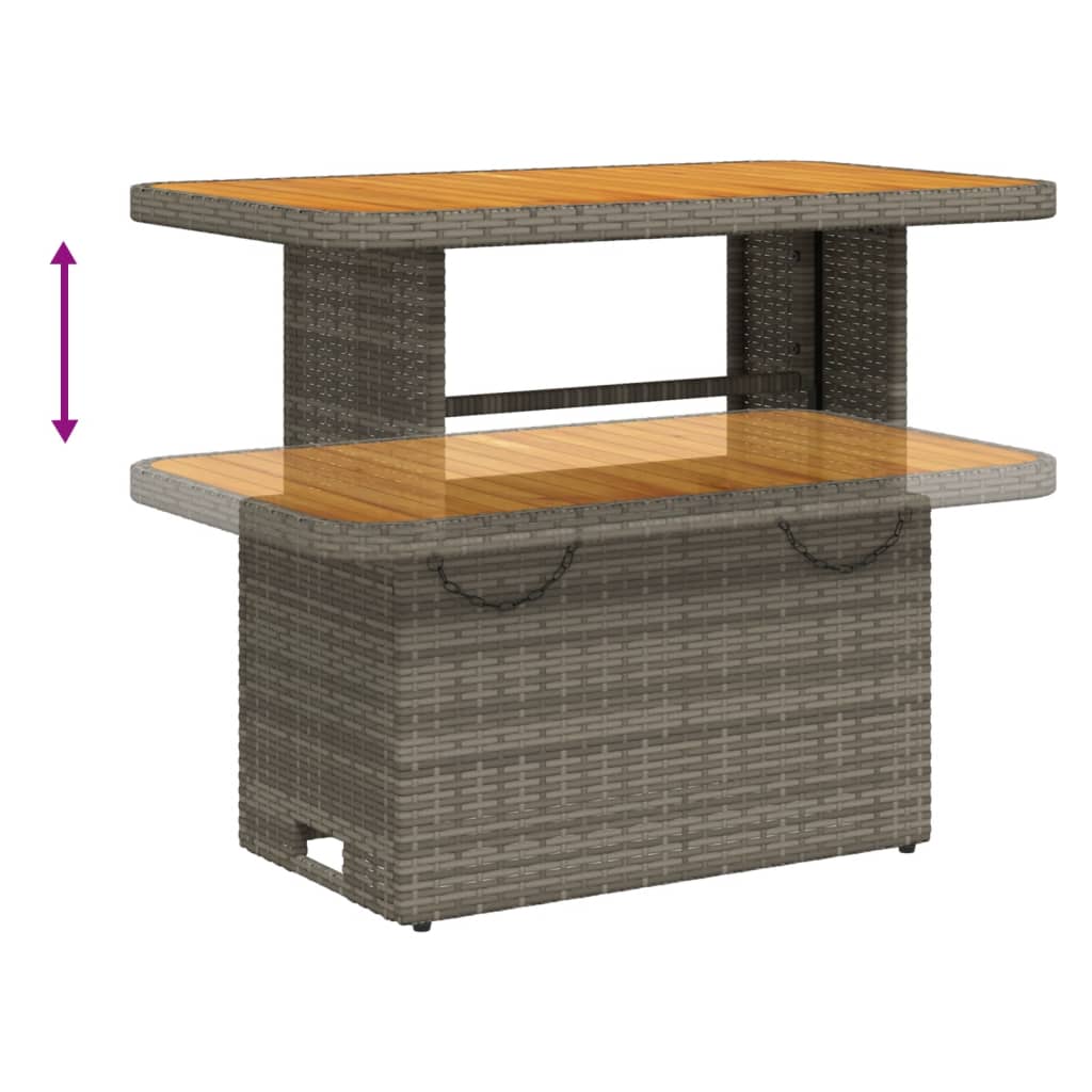 5-Tlg. Garten-Lounge-Set Mit Kissen Poly Rattan