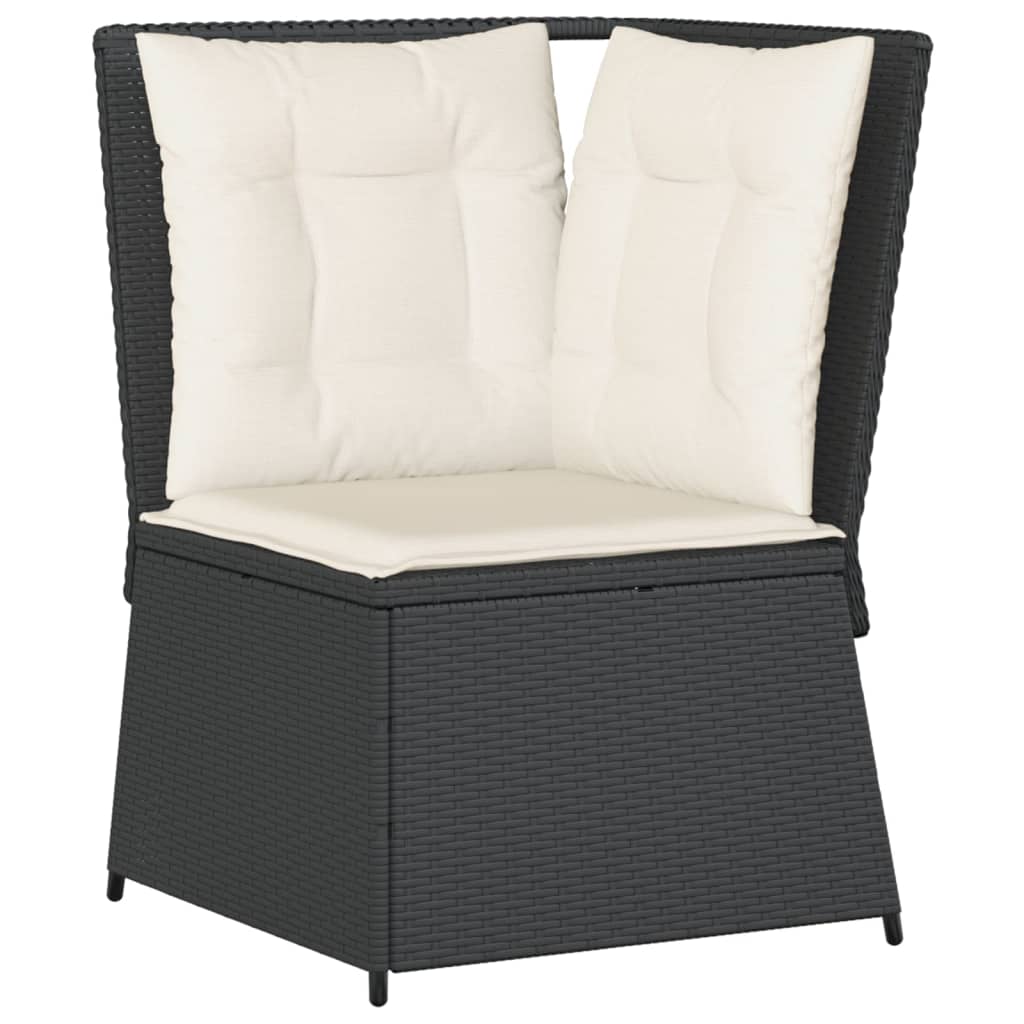 6-Tlg. Garten-Lounge-Set Mit Kissen Poly Rattan