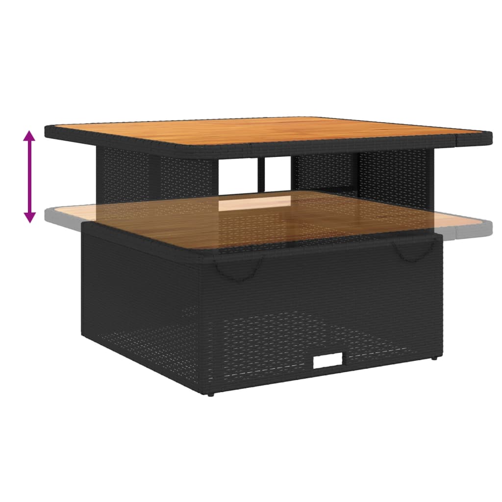 6-Tlg. Garten-Lounge-Set Mit Kissen Poly Rattan