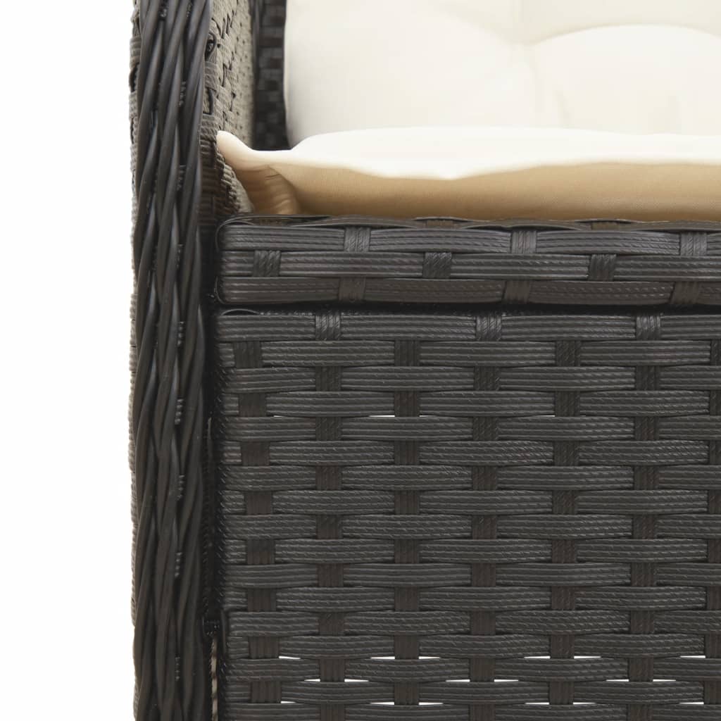 6-Tlg. Garten-Lounge-Set Mit Kissen Poly Rattan