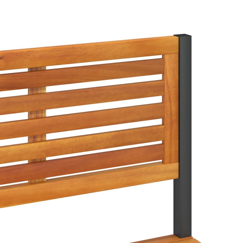 Garten-Arbeitstisch 90X50X110 Cm Massivholz Akazie Und Stahl