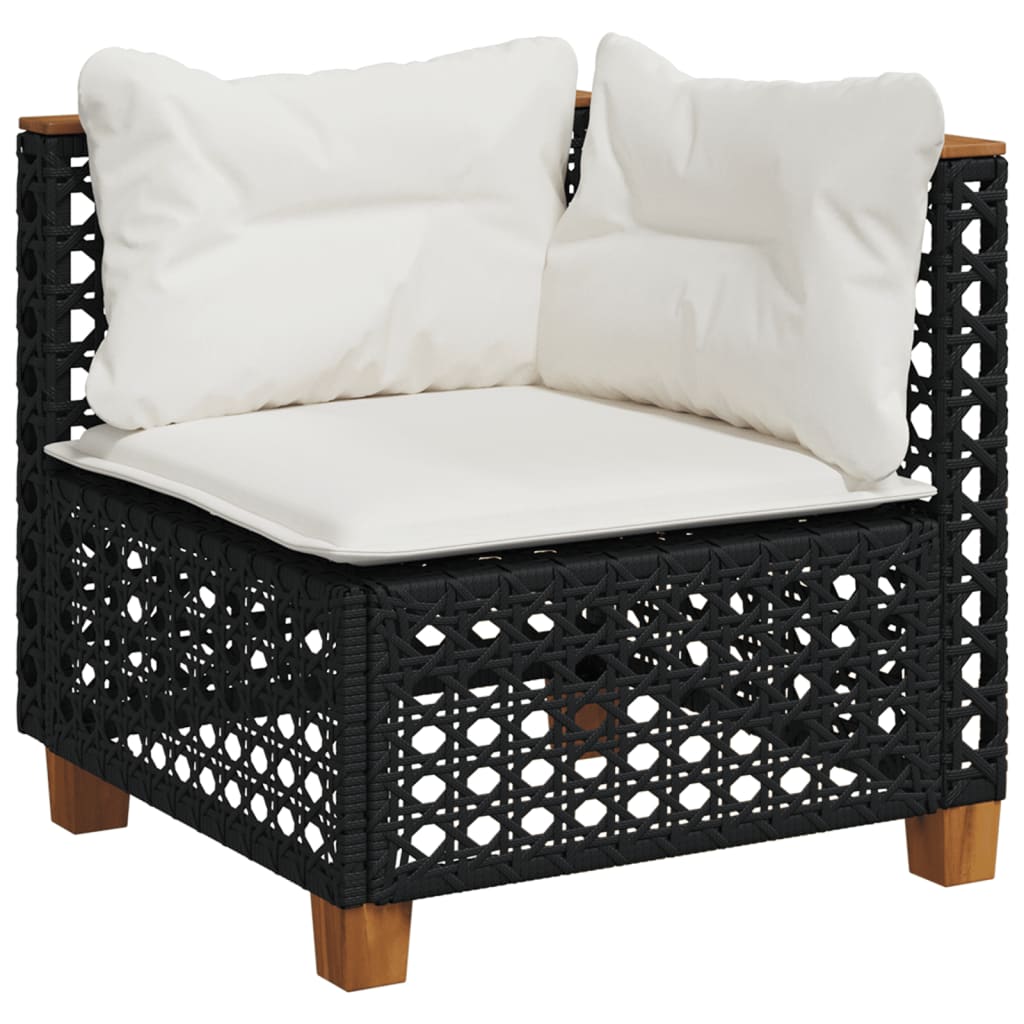6-Tlg. Garten-Sofagarnitur Mit Kissen Poly Rattan