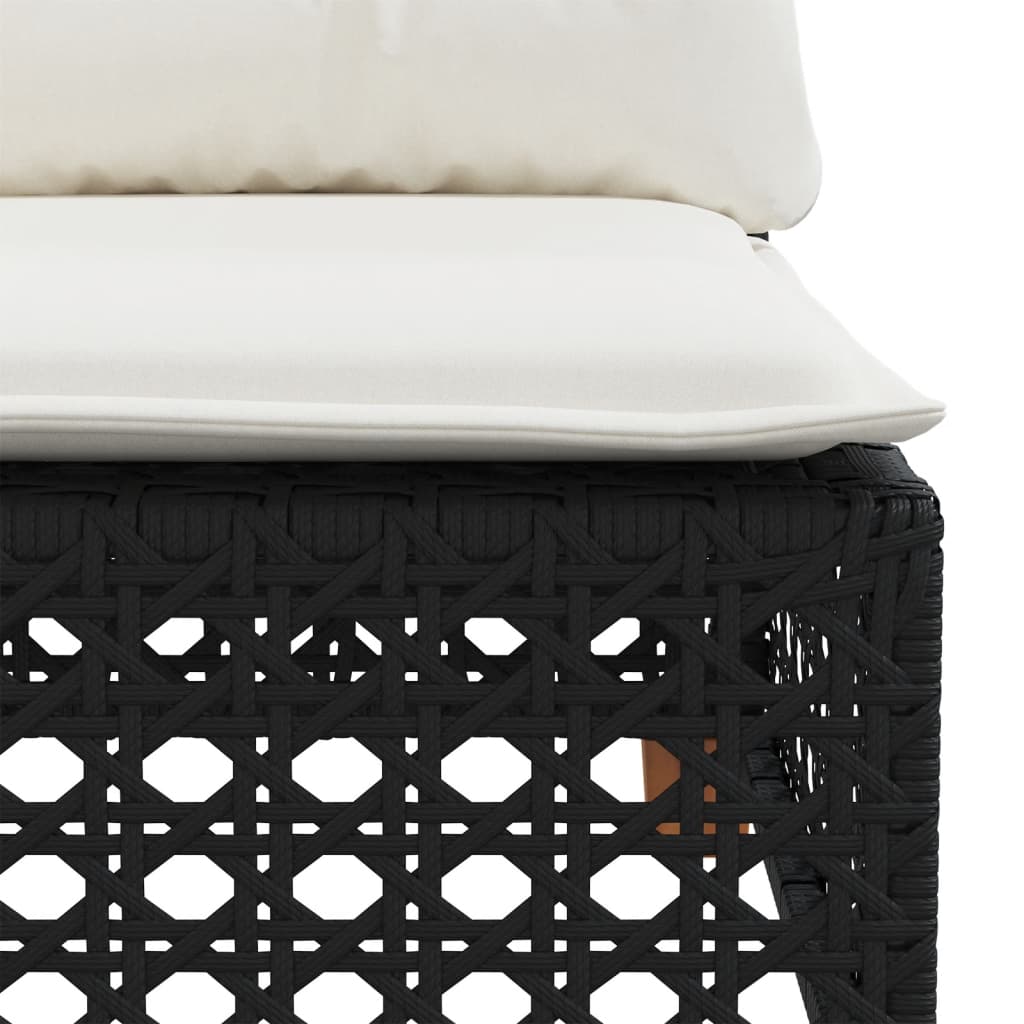 6-Tlg. Garten-Sofagarnitur Mit Kissen Poly Rattan