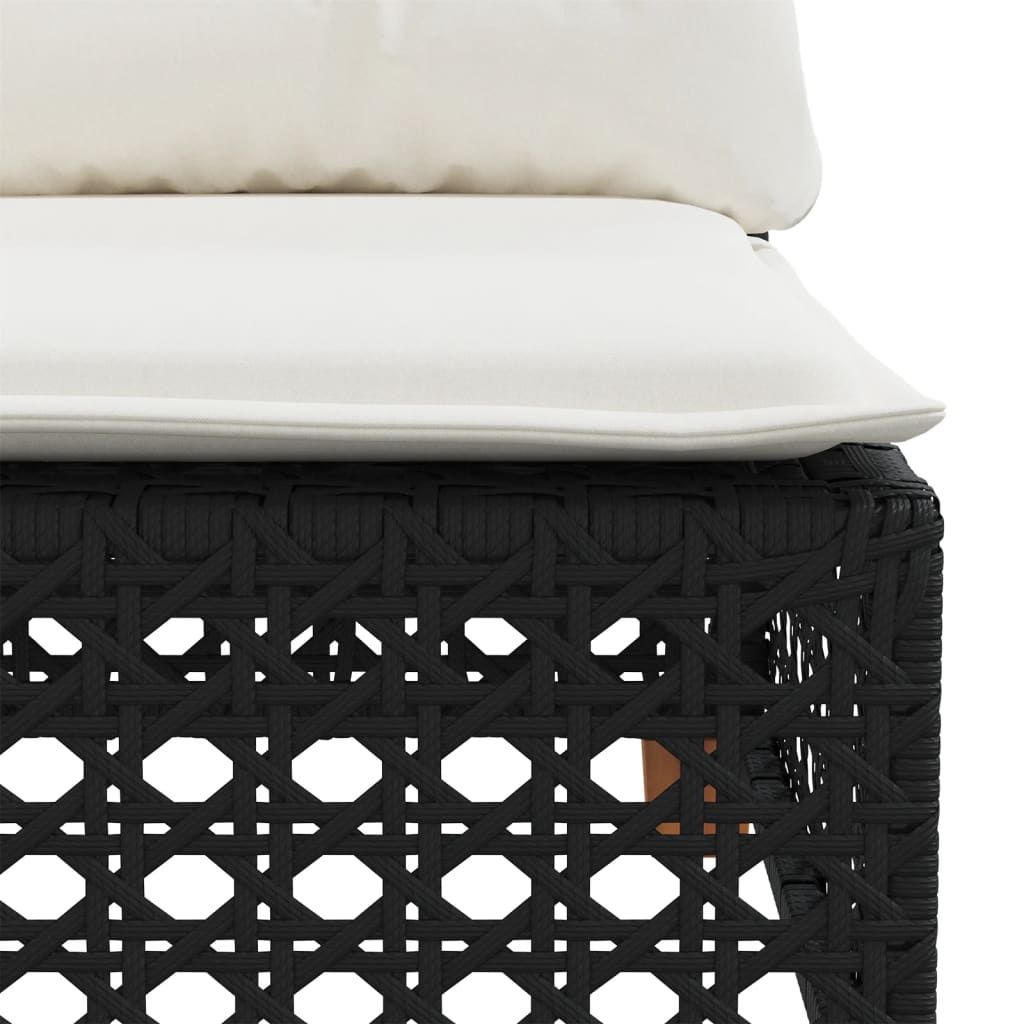 5-Tlg. Garten-Sofagarnitur Mit Kissen Poly Rattan