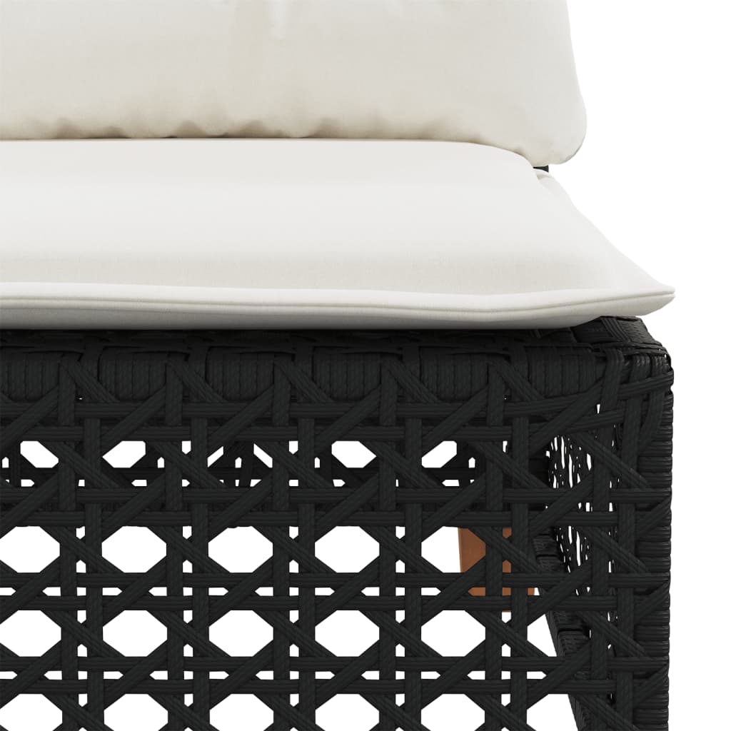 6-Tlg. Garten-Sofagarnitur Mit Kissen Poly Rattan