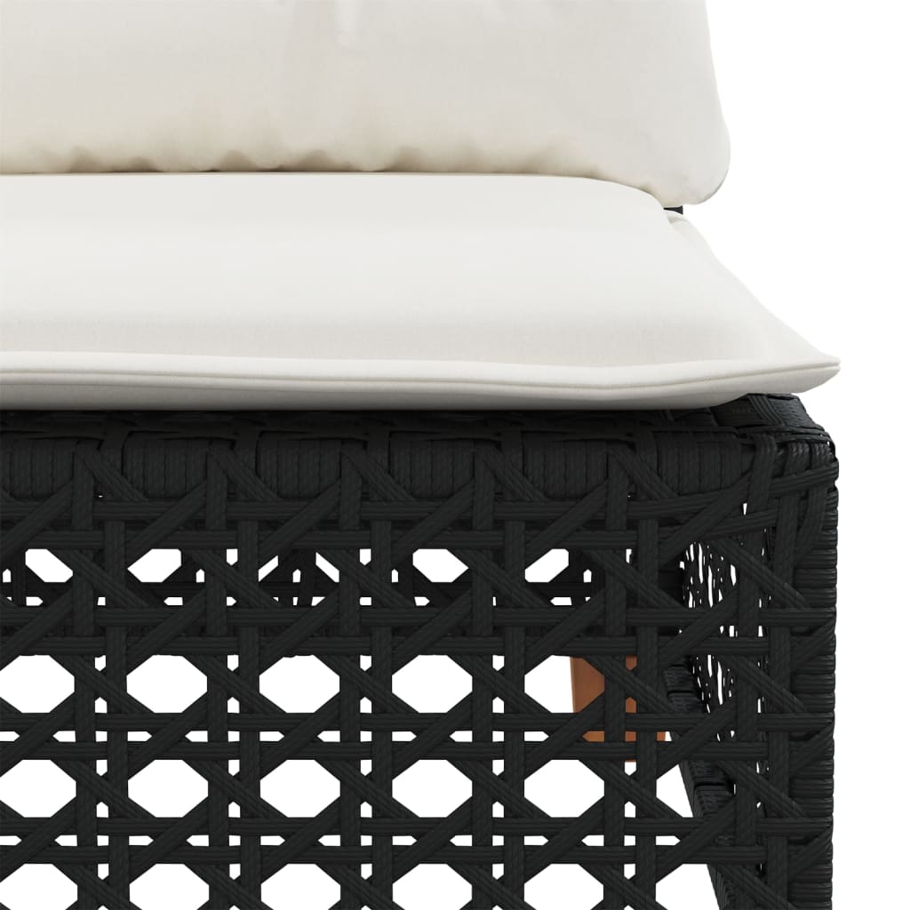 7-Tlg. Garten-Sofagarnitur Mit Kissen Poly Rattan