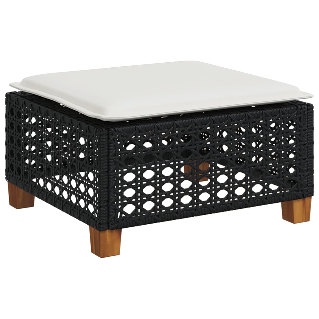 8-Tlg. Garten-Sofagarnitur Mit Kissen Poly Rattan