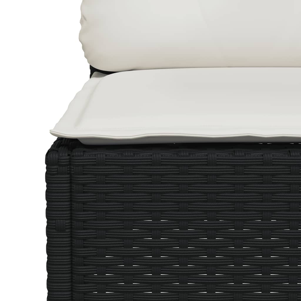 9-Tlg. Garten-Sofagarnitur Mit Kissen Poly Rattan