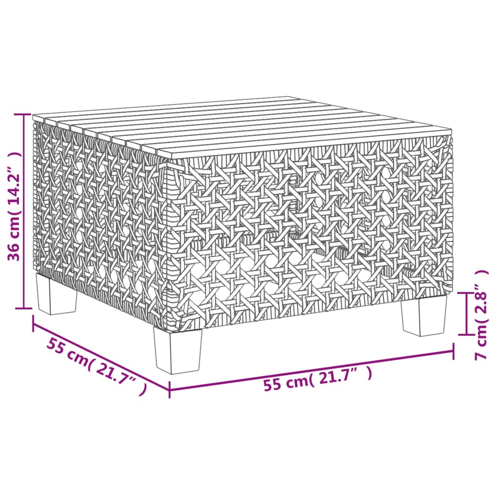 10-Tlg. Garten-Sofagarnitur Mit Kissen Poly Rattan