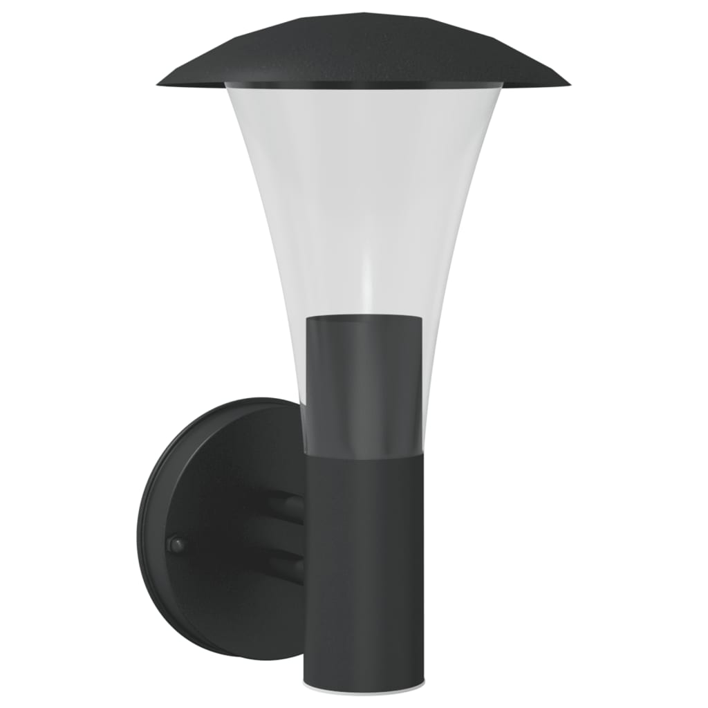 Außenwandleuchte Edelstahl Schwarz