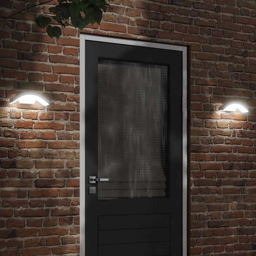 Led-Außenwandleuchten Mit Sensor 2 Stk. Aludruckguss