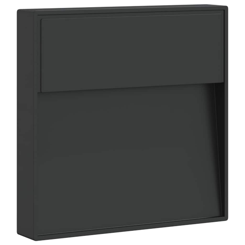 Led-Außenwandleuchte Schwarz Aluminiumdruckguss