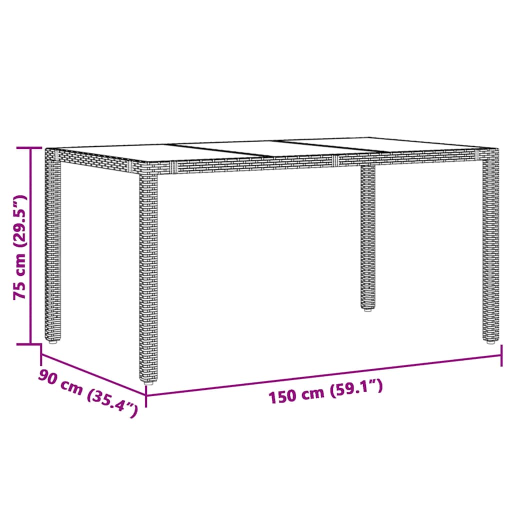 7-Tlg. Garten-Bistro-Set Mit Kissen Braun Poly Rattan
