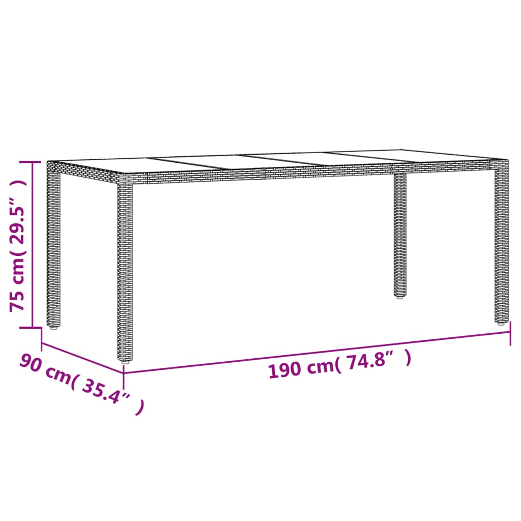 9-Tlg. Garten-Essgruppe Mit Kissen Poly Rattan Akazie