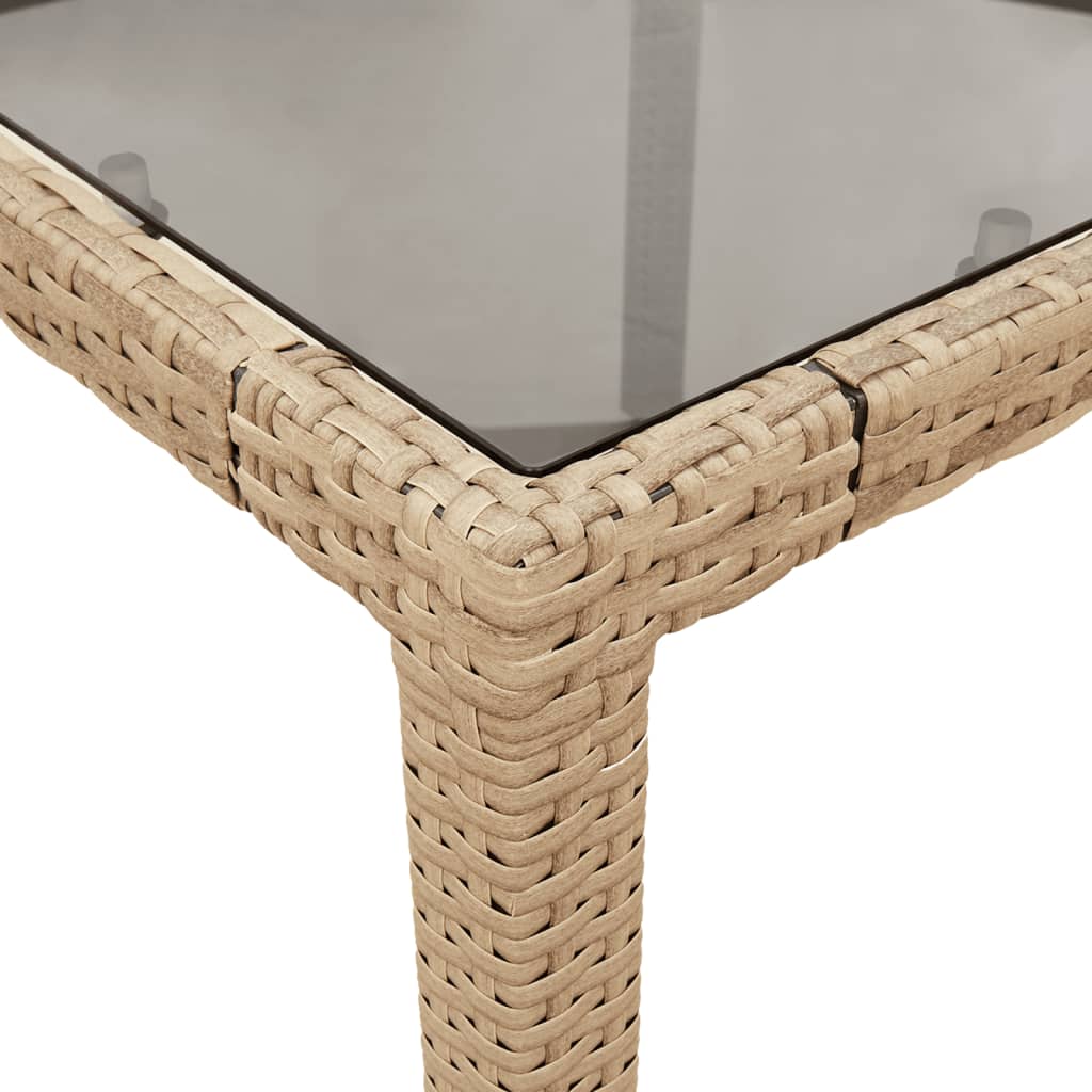 9-Tlg. Garten-Essgruppe Mit Kissen Poly Rattan Glas
