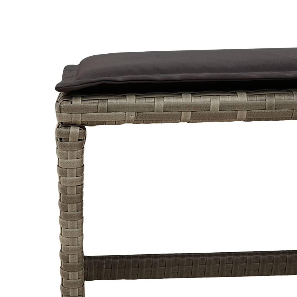 9-Tlg. Garten-Essgruppe Mit Kissen Poly Rattan