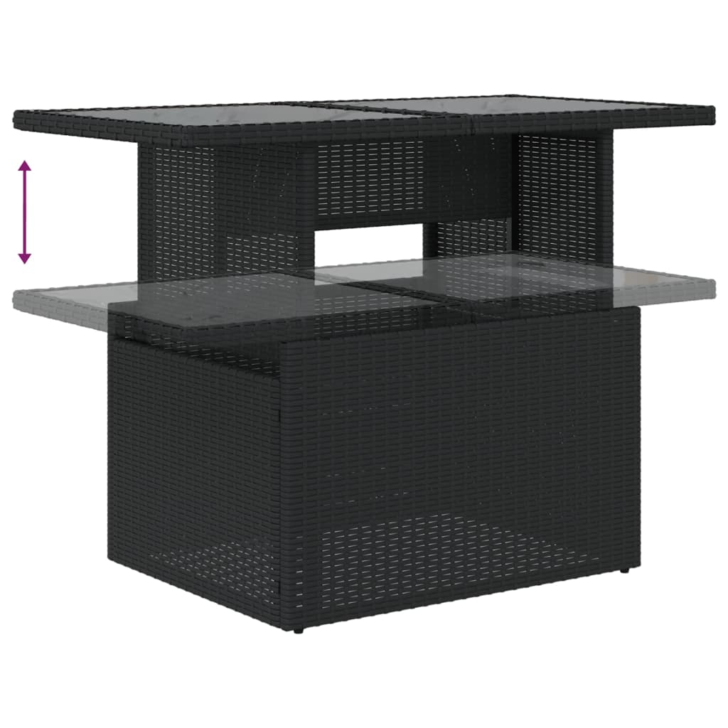8-Teiliges Gartensofa-Set Mit Kissen, Es Polyrattan