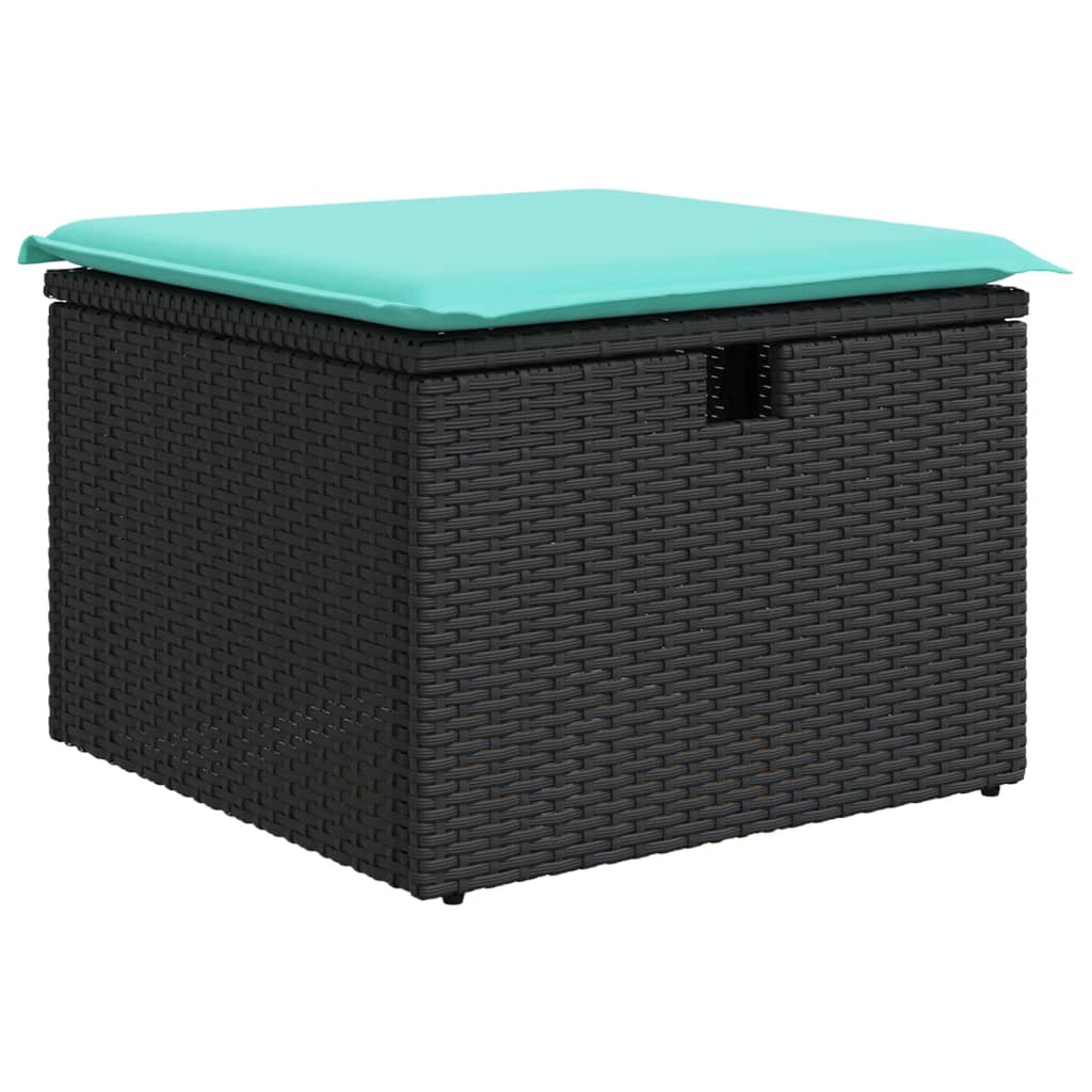 8-Teiliges Gartensofa-Set Mit Kissen, Es Polyrattan