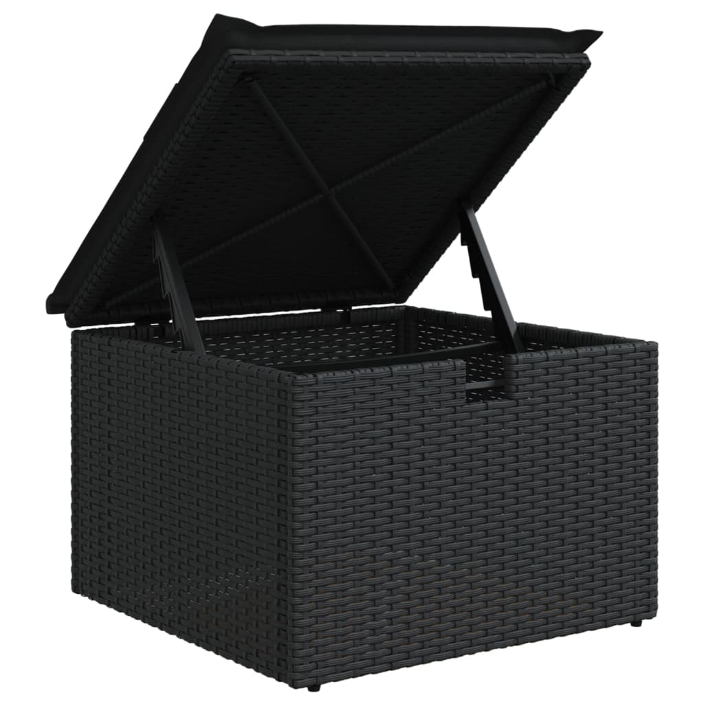 9-Tlg. Garten-Sofagarnitur Mit Kissen Poly Rattan
