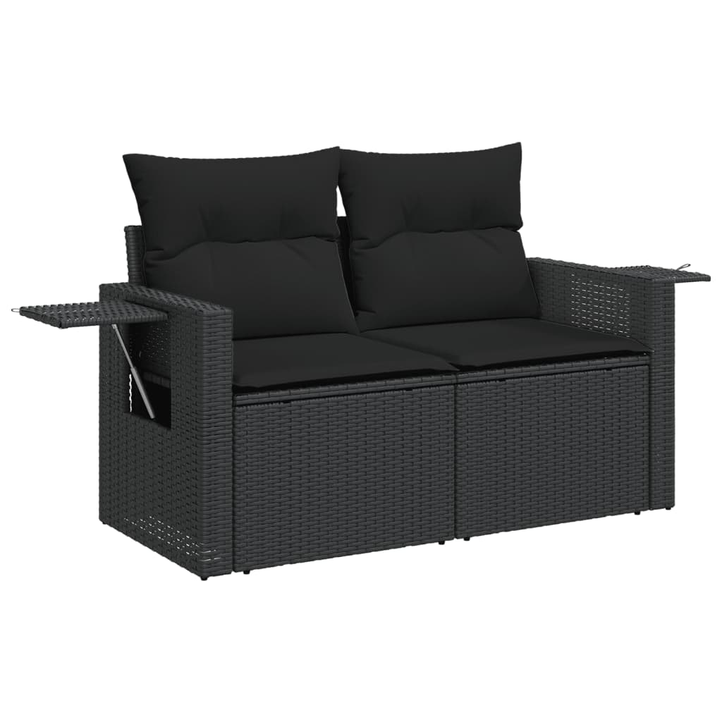 6-Tlg. Garten-Sofagarnitur Mit Kissen Poly Rattan
