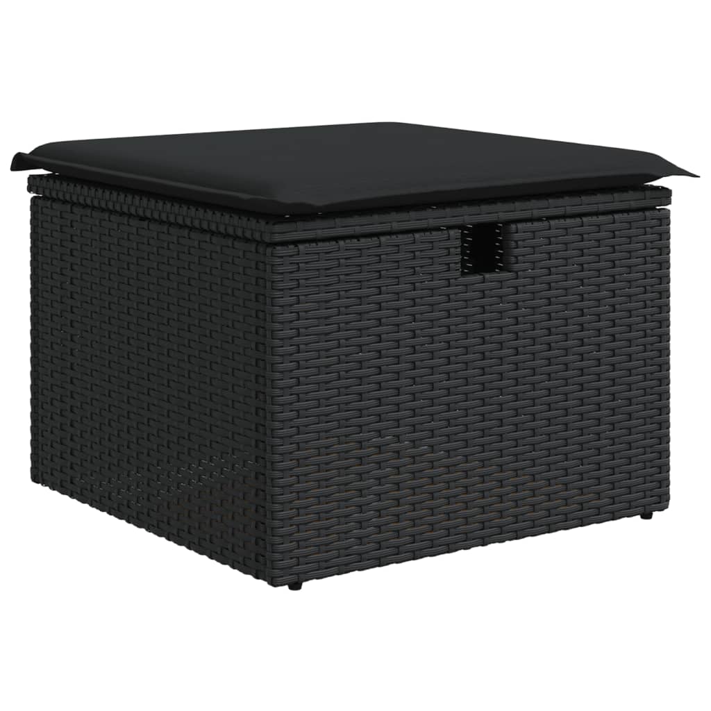 6-Tlg. Garten-Sofagarnitur Mit Kissen Poly Rattan