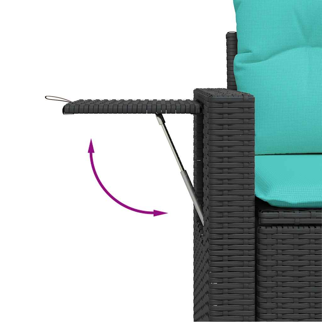 8-Teiliges Gartensofa-Set Mit Kissen, Es Polyrattan