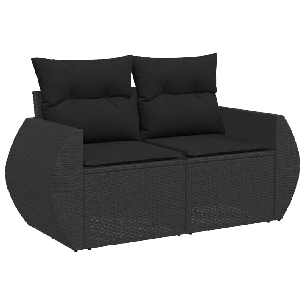 6-Tlg. Garten-Sofagarnitur Mit Kissen Poly Rattan