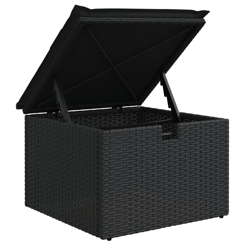 6-Tlg. Garten-Sofagarnitur Mit Kissen Poly Rattan