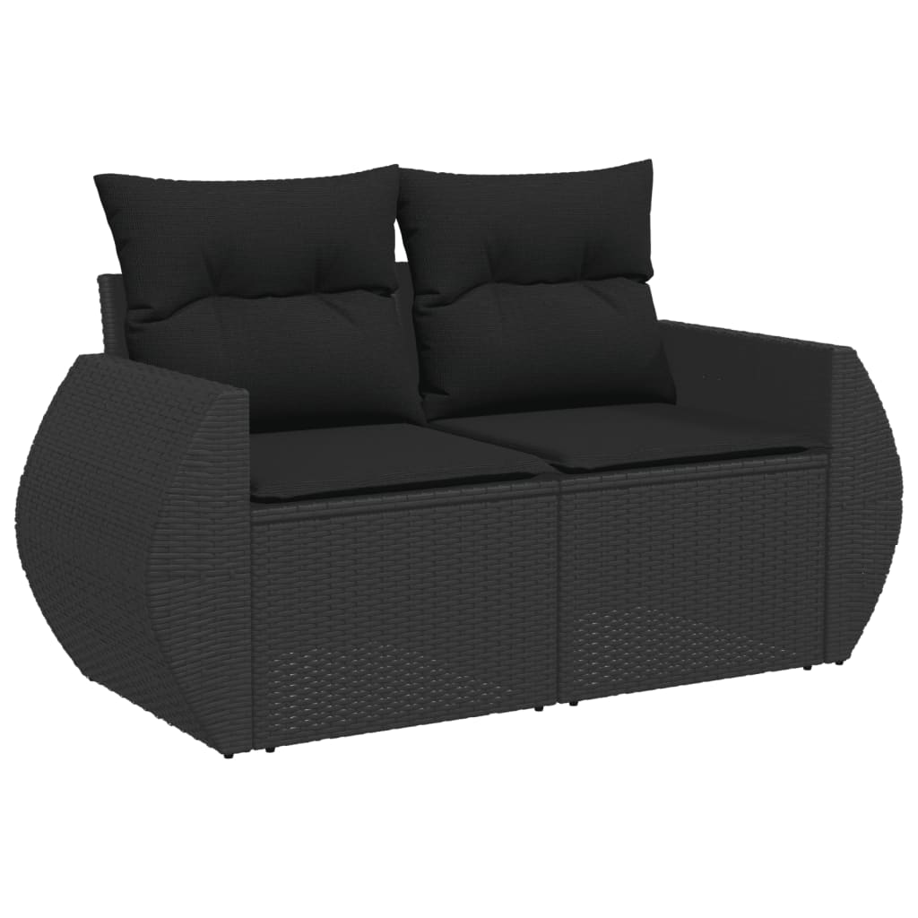 7-Tlg. Garten-Sofagarnitur Mit Kissen Poly Rattan