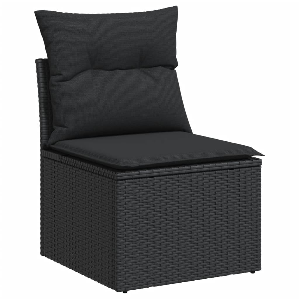 7-Tlg. Garten-Sofagarnitur Mit Kissen Poly Rattan