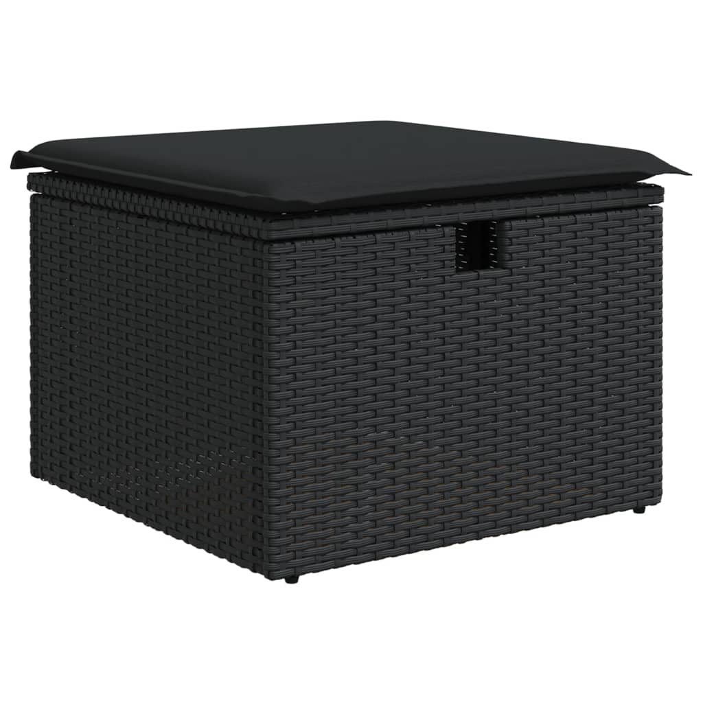 8-Tlg. Garten-Sofagarnitur Mit Kissen Poly Rattan