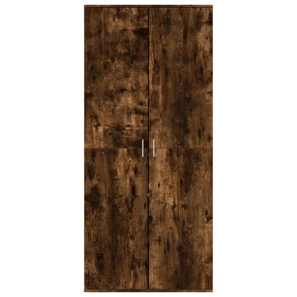 Schuhschrank 80X39X178 Cm Holzwerkstoff Räuchereiche