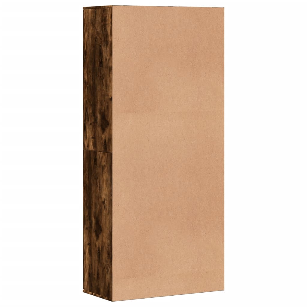Schuhschrank 80X39X178 Cm Holzwerkstoff Räuchereiche